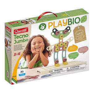 Quercetti Byggesæt - Playbio Tecno Jumbo - 45 Dele - 86165 - Quercetti - Onesize - Kreasæt