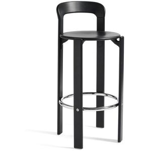 Hay Rey Bar Stool SH: 75 cm - Deep Black