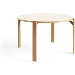 Hay Rey Table Ø: 128,5 cm - Golden/Ivory White Laminate