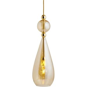 Ebb & Flow Smykke Pendant Lamp L Ø: 18 cm - Golden Smoke/Gold