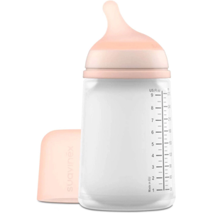 Suavinéx Zero Zero Baby Bottle Anti-Colic with Silicone Teat 270mL Fair M: Medium Flow