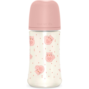 Suavinéx Bonhomia Premium Baby Bottle in Polyamide with Silicone Teat 270mL Pink M