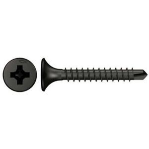 Fischer 665074 Indbygningsskrue 45 mm Krydskærv Philips Hærdet, Fosfateret 1000 stk