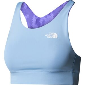 The North Face Women's Flex Printed Bra Optic Violet Abstract Pitcher Plant Print, S