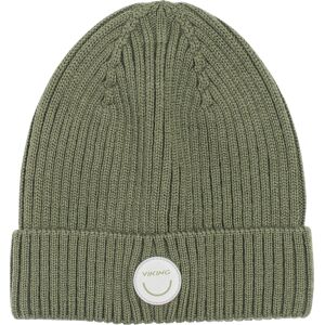 Viking Kids' Play Wool Rib Beanie Olive, 50-52