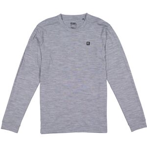 Mons Royale Men's Icon Merino Air-Con Long Sleeve Grey Heather S, Grey Heather