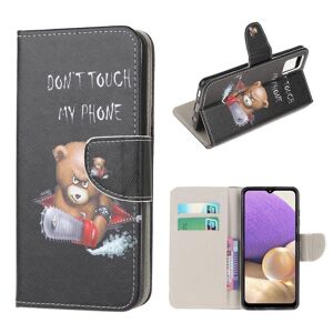 Generic wonderland Samsung Galaxy A32 5G flip etui - advarende ord