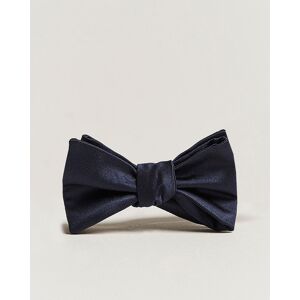 E. Marinella Silk Bow Tie Navy Satin men One size Blå