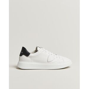 Philippe Model Temple Low Top Leather Sneakers White/Black men 44 Hvid