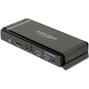 Delock Displayport 1.2 Kvm Switch - 4k 60 Hz - Usb Med Lyd