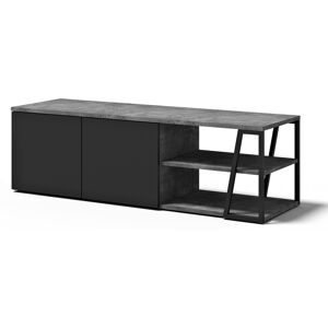 TEMAHOME Mueble de tv negro y hormigón