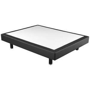 PIKOLIN Canapé colchón fijo tela poli-piel altura 17 cm Negro - 80x200cm