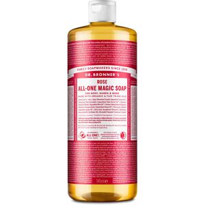 Dr. Bronner's Jabón líquido de Castilla 18 en 1 de Rosas (946ml.)