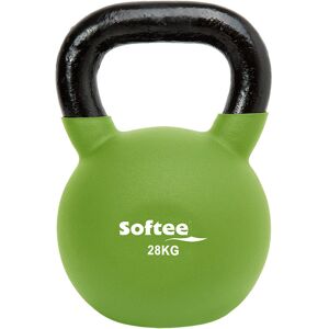 Softee kettlebell neopreno 28kg mancuernas Verde (UNICA)