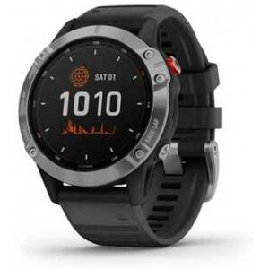 Smartwatch Garmin Gps Fenix 6 Solar Plata Negro 010-02410-00