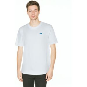 New Balance - Camiseta Runners, Hombre, White, S