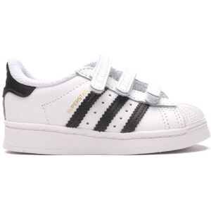 Adidas - Zapatilla Superstar Cinta Adhesiva Niño, Unisex, White-Green, 25