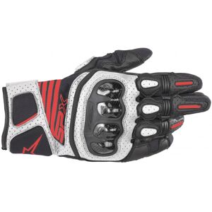 Guantes Alpinestars Sp X Air Carbon V2 Glove Negro Blanco Rojo Fluor 3567319-12