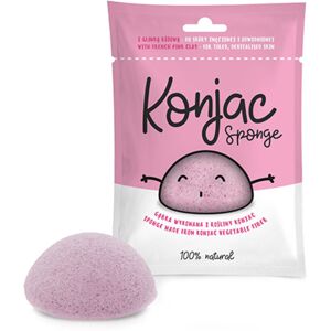 Diet Food Konjac - esponja para limpiar el rostro, rosa, 1 unidad