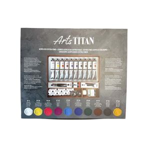 Titan Arts Caja madera Acrílico Titan 60ml