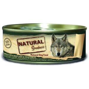 Comida Natural Greatness Perro Pechuga de Pollo con Hígado y Verduras 156 g - NATURAL-GREATNESS