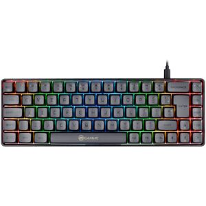 GAMIAC Teclado TKL69G SF, Kailh Blue, Negro/Grís - Mecánico (ES)