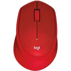 Logitech Ratón Óptico M330 Silent Plus Wireless 1000DPI Rojo