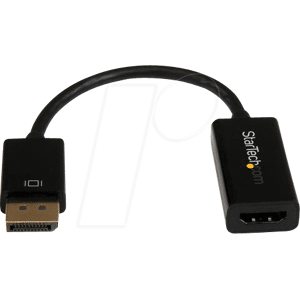 STARTECH.COM ST DP2HD4KS - Adaptador activo DisplayPort 1,2 macho > HDMI hembra, 4K.