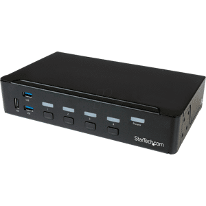 STARTECH.COM ST SV431DPU3A2 - 4 puertos DisplayPort KVM - USB 3,0 - 4K.