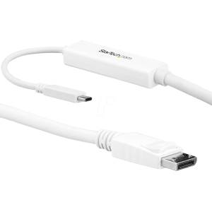 STARTECH.COM ST CDP2DPMM3MW - Cable, USB-C > DP, 4K 60Hz, blanco, 3 m..