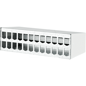METZ CONNECT BTR 130861-2402E - Módulo carcasa AP 2x12 puerto blanco puro