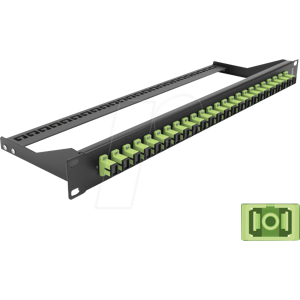 DELOCK 43385 - Fibra óptica, panel de conexiones, 19'', 24 puertos, SC Si