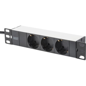 DIGITUS DN-95411 - Regleta de 10'', 1U, 3 aumentos