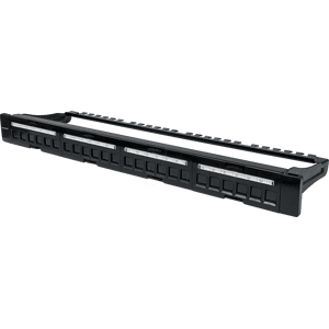 INTELLINET INT 720427 - Panel de conexiones, 19'', 24 puertos, 1U