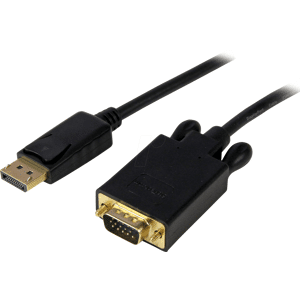 STARTECH.COM ST DP2VGAMM10B - Adaptador DisplayPort, DP macho a VGA macho, 3 m..