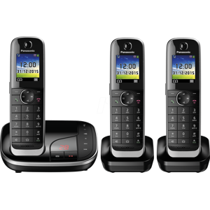 PANASONIC PAN KX-TGJ323GB - Teléfono DECT, con contestador automático, 3 teléfonos