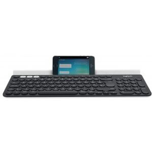 Logitech K780 teclado RF Wireless + Bluetooth QWERTY Inglés del Reino Unido Gris, Blanco