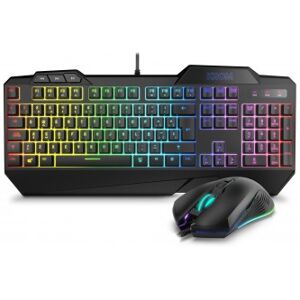 Nox Krom Krusher Teclado Gaming Híbrido RGB + Ratón - Negro