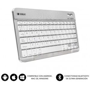 Teclado Compacto Inalámbrico por Bluetooth Subblim Smart - Plata