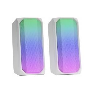 Mars Gaming MSRGBW Altavoz Bluetooth RGBW - 15W - Blanco