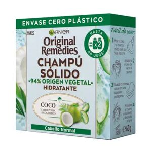 Garnier Original Remedies Champú Sólido Coco Y Aloe Vera 60g