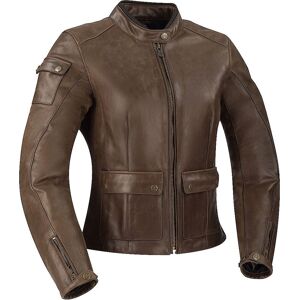 Segura Babylone Chaqueta de cuero de motocicleta para damas - Marrón (40)