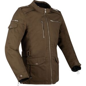 Segura Leyton Chaqueta textil de la motocicleta - Verde Marrón (2XL)