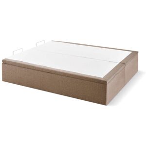 Maxcolchon Canape Dúo Cuadrado Tapa Marco 200x200 Chenilla Arena Altura 5cm
