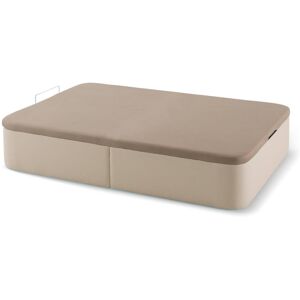 Maxcolchon Canapé abatible Tapa Lisa 105x200 (Entero) Polipiel Plata Goma perimetral