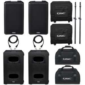 QSC K8.2/KS112 Power Bundle Negro