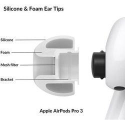 Silikoni korvatulpat - AirPods Pro 3 - S/M/L - 3 paria