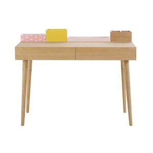 Maisons du Monde Bureau vintage enfant 2 tiroirs Rose 110x87x55cm