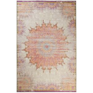 Wecon Home Tapis rayé vintage en polyester multicolore 130x190 Multicolore 190x1x130cm