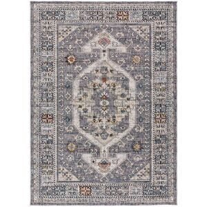 Unitrama Tapis de style vintage gris, 136X200 cm Gris 200x0x136cm